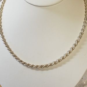 Sterling Silver Hefty Rope Necklace